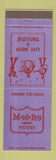 Matchbook Cover - Monte Rey House Monterey Park CA