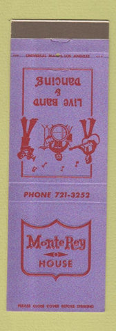Matchbook Cover - Monte Rey House Monterey Park CA