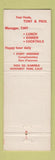 Matchbook Cover - Monte Rey House Monterey Park CA