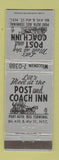 Matchbook Cover - Post and Coach Inn New York City WEAR