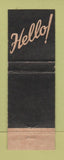 Matchbook Cover - Fifth Avenue Hotel New York City