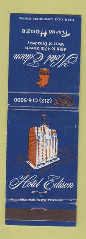 Matchbook Cover - Hotel Edison New York City