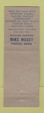 Matchbook Cover - Muzzle Loader Tavern Charlesville MN hillbilly Tintah