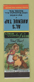 Matchbook Cover - Al's Avenue Tap Racine WI hillbilly shuffleboard