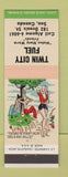 Matchbook Cover - Twin City Fuel Sault Ste Marie ON hillbilly