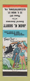 Matchbook Cover - Jack Scott Insurance Elizabethtown PA hillbilly
