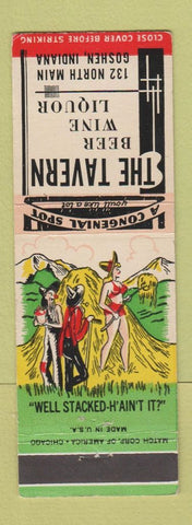 Matchbook Cover - The Tavern Goshen IN hillbilly