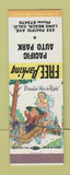Matchbook Cover - Pacific Auto Park Long Beach CA hillbilly