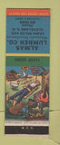 Matchbook Cover - Almas Lumber Cleveland OH hillbilly Terry Says girlie #1