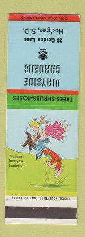 Matchbook Cover - Wayside Gardens Hodges SD hillbilly