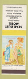 Matchbook Cover - Star Dust Motel Texaco oil gas hillbilly Alaska Highway