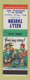 Matchbook Cover - Kelly Tavern Schofield WI Joe Gusman hillbilly