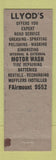 Matchbook Cover - Lloyd's Service oil gas Cleveland Heights OH