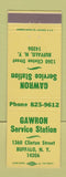 Matchbook Cover - Gawron Service oil gas Buffalo NY