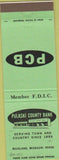 Matchbook Cover - Pulaski County Bank Richland MO
