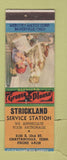 Matchbook Cover - Strickland Service oil gas Chattanooga TN