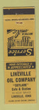 Matchbook Cover - Lineville Oil gas IA