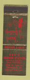 Matchbook Cover - Don's Service Conoco oil gas Chicago IL Christmas