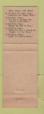 Matchbook Cover - Angel Servie oil gas Oxford AL