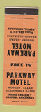 Matchbook Cover - Parkway Motel Jasper AR