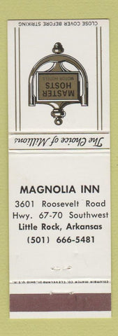 Matchbook Cover - Magnolia Inn Little Rock AR Master Hosts