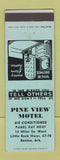 Matchbook Cover - Pine View Motel Benton AR