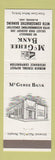 Matchbook Cover - McGehee Bank AR