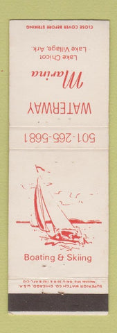 Matchbook Cover - Waterway Marina Lake Village AR