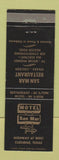Matchbook Cover - Motel San Mar Cleburne TX
