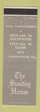 Matchbook Cover - Sunday House Motel Fredericksburg TX