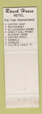 Matchbook Cover - Ranch House Motel Sweetwater TX WEAR
