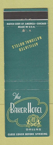 Matchbook Cover - Baker Hotel Dallas TX