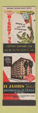 Matchbook Cover - El Jardin Hotel Brownsville TX