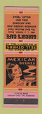 Matchbook Cover - Garcia's Cafe Mexican Food Dilley TX girlie