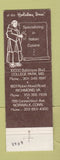 Matchbook Cover - The Abbey Holiday Inn College Park MD Norwalk CT WEAR