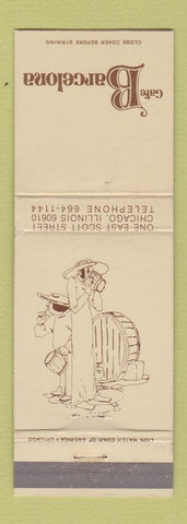 Matchbook Cover - Cafe Barcelona Chicago IL