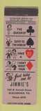 Matchbook Cover - Jimmie's Alexandria VA
