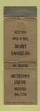 Matchbook Cover - Southway Liquor