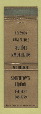 Matchbook Cover - Southway Liquor