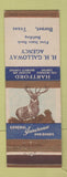 Matchbook Cover - Hartford Insurance HH Galloway Burnet TX