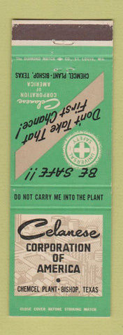 Matchbook Cover - Celanese Corporation of America Chemical Plant Bishop TX