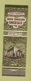 Matchbook Cover - Citizens National Bank Cameron TX