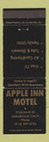 Matchbook Cover - Apple Inn Motel Susanville CA