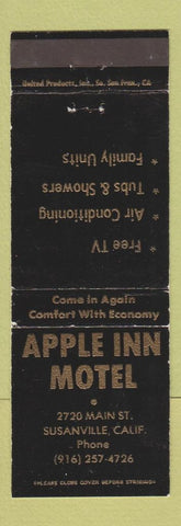 Matchbook Cover - Apple Inn Motel Susanville CA