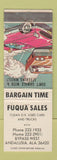 Matchbook Cover - Fuqua Sales Cars Andalusia AL