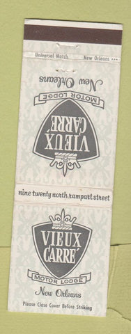 Matchbook Cover - Vieux Carre Motor Lodge New Orleans LA