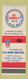 Matchbook Cover - Lu Ann Motel Ukiah CA Friendship Inn