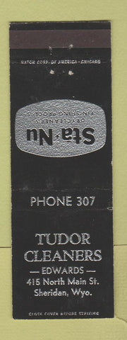 Matchbook Cover - Sta Nu Tudor Cleaners Sheridan WY