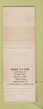 Matchbook Cover - Chris Spinosa Orchestra