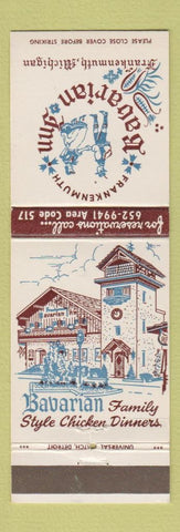 Matchbook Cover - Bavarian Inn Frankenmuth MI
